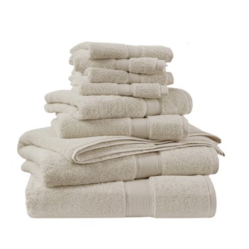 800GSM 100% Cotton 8 Piece Towel Set