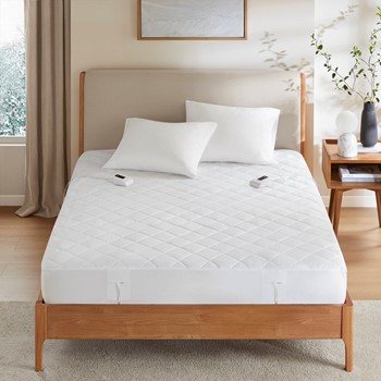 Microfiber Zoned Heated Mattress Pad