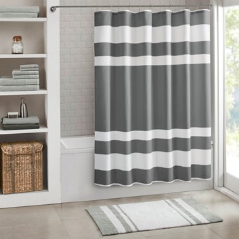 Wholesale Madison Park Spa Waffle Shower Curtain with 3M Treatment