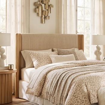 Wholesale Nicole Miller Solene Channel-Tufted Full/Queen Upholstered Wood Headboard