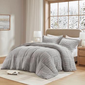 Duke Faux Fur Comforter Mini Set