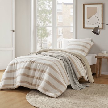 Wholesale Super Listing Merritt Yarn-dyed Striped Comforter