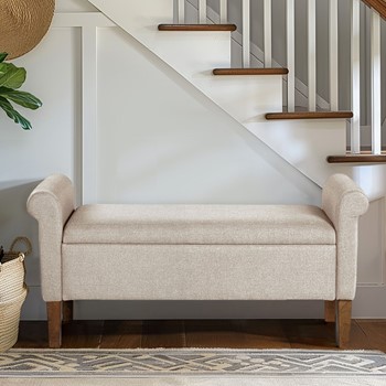 Wholesale 510 Design Aubrey Upholstered Storage Bench
