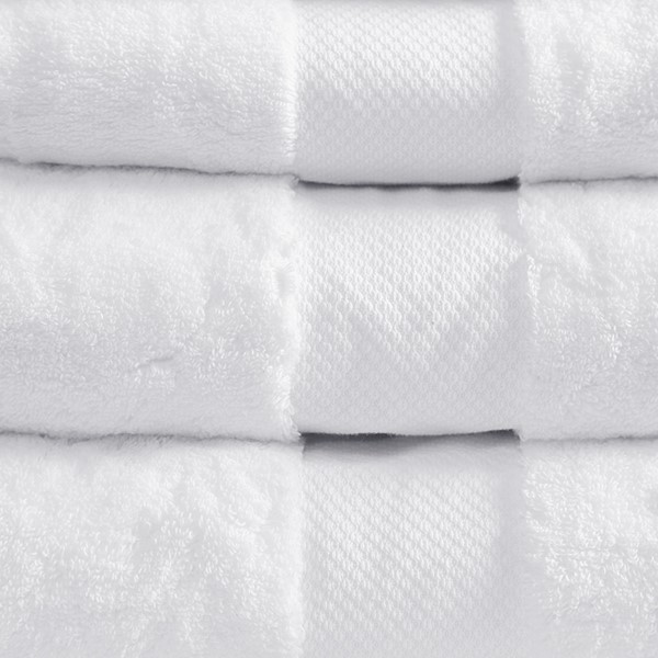 Madison Park Signature Splendor Charcoal 100% Cotton 6-Piece Towel Set