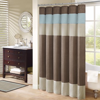 Amherst Faux Silk Shower Curtain