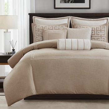 Wholesale Madison Park Signature Jarvis Embroidery Oversized Duvet Style Comforter Set
