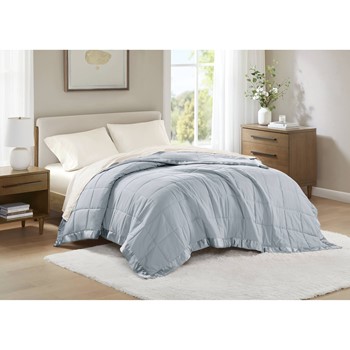 Wholesale Madison Park Windom Lightweight Down Alternative Blanket with Satin Trim