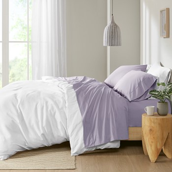 Wholesale Madison Park 200 Thread Count Relaxed Cotton Percale Sheet Set
