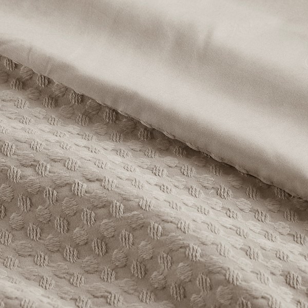 Aera Waffle Weave Textured Comforter Set