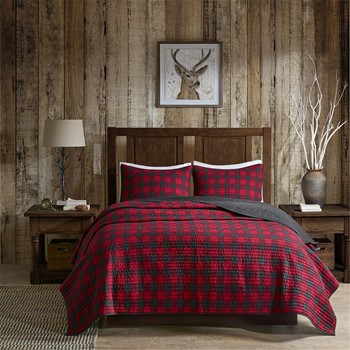 Check Oversized Quilt Mini Set