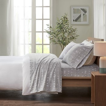 Wholesale True North by Sleep Philosophy Cozy Cotton Flannel Printed Sheet Set