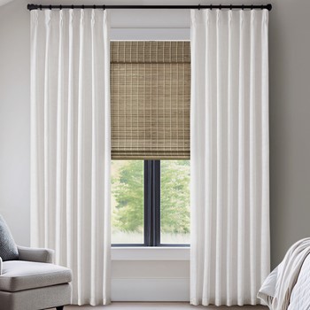 Wholesale Madison Park Emery 300gsm poly linen with 7 pinch pleat per pc
