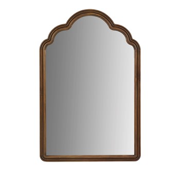 Marbella Scalloped Wood Wall Mirror