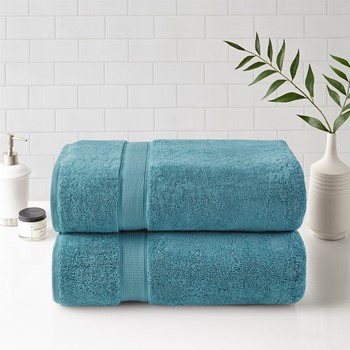 Madison Park Signature 800GSM 100% Cotton 8 Piece Towel Set in Dusty Green  - Olliix MPS73-194