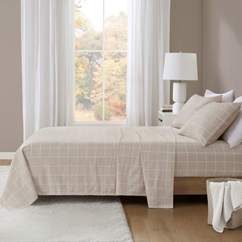 Wholesale Beautyrest Oversized Cotton Flannel 4 Piece Sheet Set