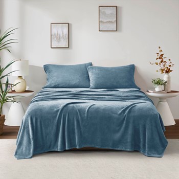 Wholesale True North by Sleep Philosophy Soloft Plush Micro Plush Sheet Set