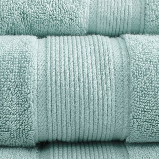 Madison Park Signature 800GSM 100% Cotton 8 Piece Towel Set in Coral -  Olliix MPS73-195