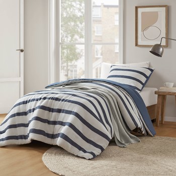 Wholesale Super Listing Merritt Yarn-dyed Striped Comforter