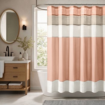 Amherst Faux Silk Shower Curtain
