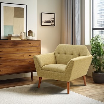 Newport Wide Mid-Century Modern Lounge Chair