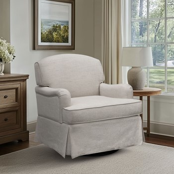 Melody Swivel Glider Skirted ArmChair