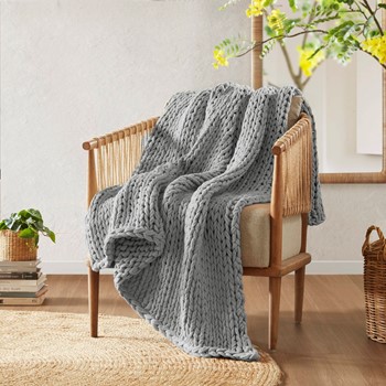 Chunky Double Knit Handmade Throw Blanket