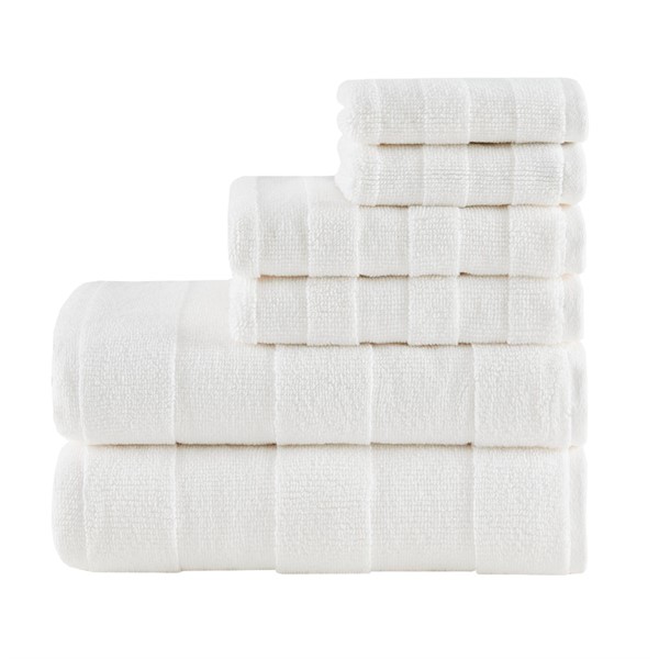 Madison Park Signature Coelho Solid 6-Piece Cotton Towel Set with  Embroidery - Bed Bath & Beyond - 16417340