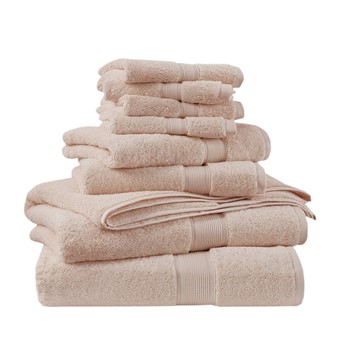 800GSM 100% Cotton 8 Piece Towel Set