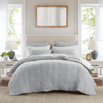Breeze cotton gauze embroidered Quilt Set