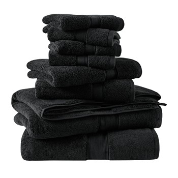 800GSM 100% Cotton 8 Piece Towel Set