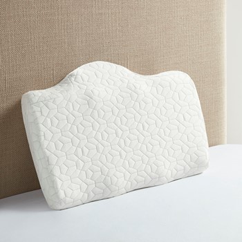 Flexapedic by Sleep Philosophy Memory Foam Wedge Pillow, White, 1