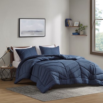 Wholesale Intelligent Design Remy Quilted Chevron Comforter Set