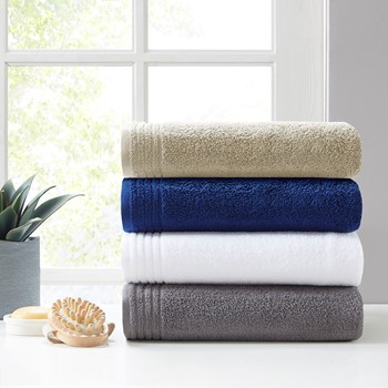 MADISON PARK SIGNATURE 6 Piece Bath Towel Set See Below/Natural💙