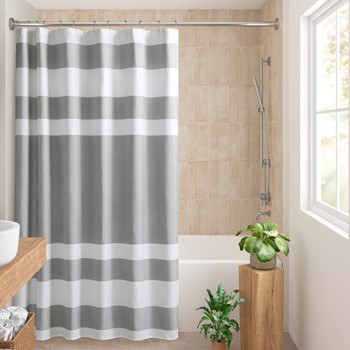 Spa Waffle Shower Curtain with 3M Treatment