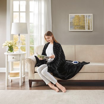 Heated Duke Faux Fur Heated Throw
