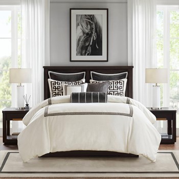 Jarvis Embroidery Oversized Duvet Style Comforter Set