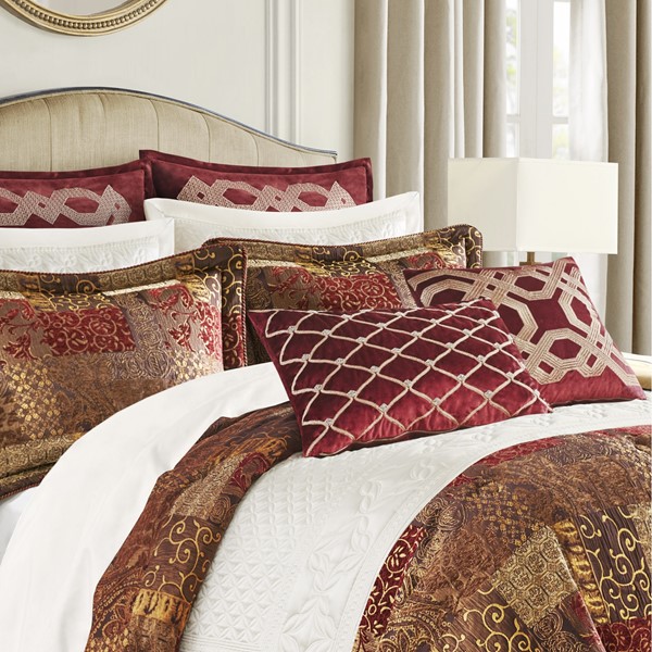 Croscill Classics - Galleria 4 Piece Red Comforter Set - Adult/Fashion  Bedding – Croscill Online Store