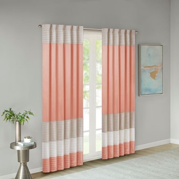 Wholesale Madison Park Amherst Polyoni Pintuck Curtain Panel