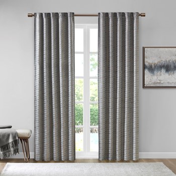 Colt Room Darkening Poly Velvet Rod Pocket/Back Tab Curtain Panel Pair