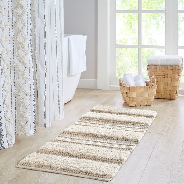 20x32 Asher Woven Textured Striped Bath Rug Natural - Ink+ivy : Target