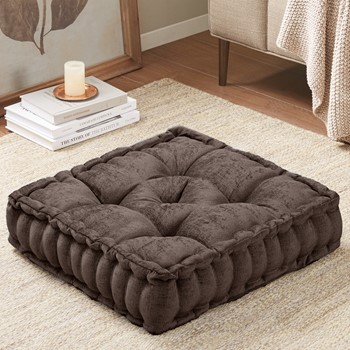 Wholesale Intelligent Design Azza Poly Chenille Square Floor Pillow Cushion Compress Pack