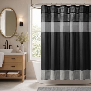 Wholesale Madison Park Amherst Faux Silk Shower Curtain