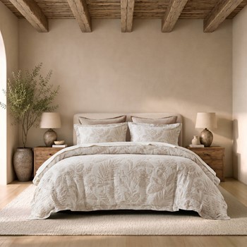 Wholesale Harbor House Maison Tropical Cotton Jacquard Botanical Duvet Cover Set