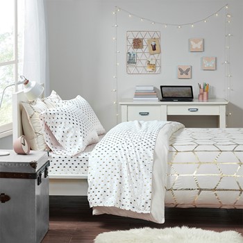 Wholesale Intelligent Design Metallic Dot Printed Sheet Set