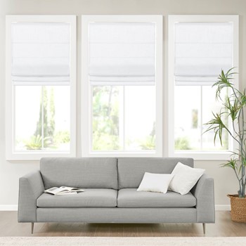 Wholesale Madison Park Kyler Linen Blend Light Filtering Cordless Roman Shade