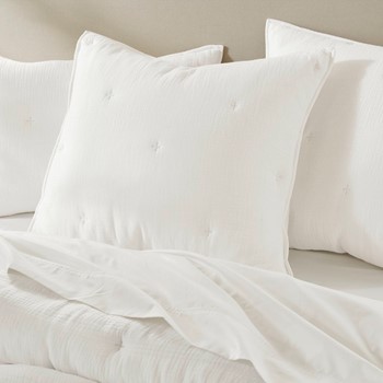 Breeze cotton gauze embroidered Euro Sham