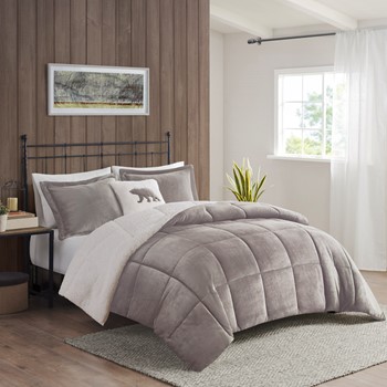 Wholesale Woolrich Alton Plush to Sherpa Down Alternative Comforter Set