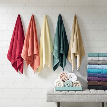 600+ GSM Turkish Cotton 6 pc Bath Towel Set by Madison Park