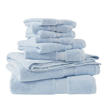 800GSM 100% Cotton 8 Piece Towel Set
