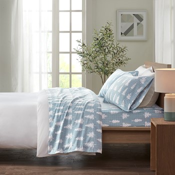 Wholesale True North by Sleep Philosophy Cozy Cotton Flannel Printed Sheet Set